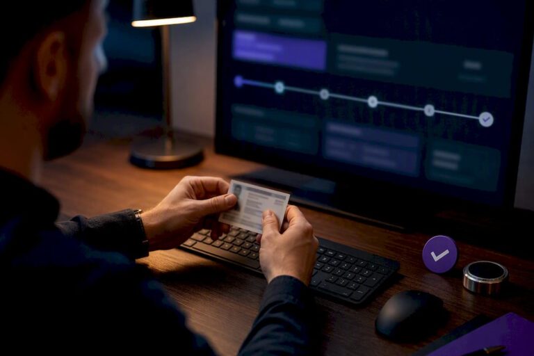Analyst verifying a trading payout transaction