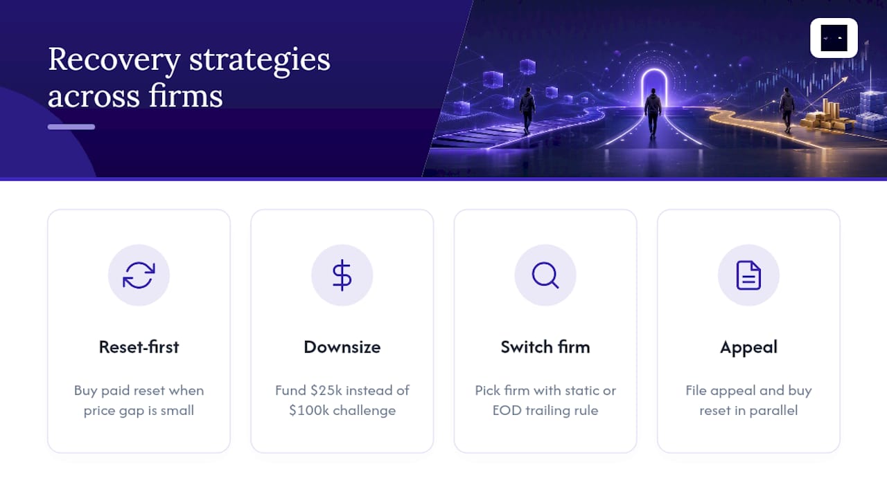 What Recovery Strategies Work Across Different Prop Firms? — overview diagram